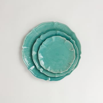 Judith small plate Ø21 cm - Turquoise - Olsson & Jensen