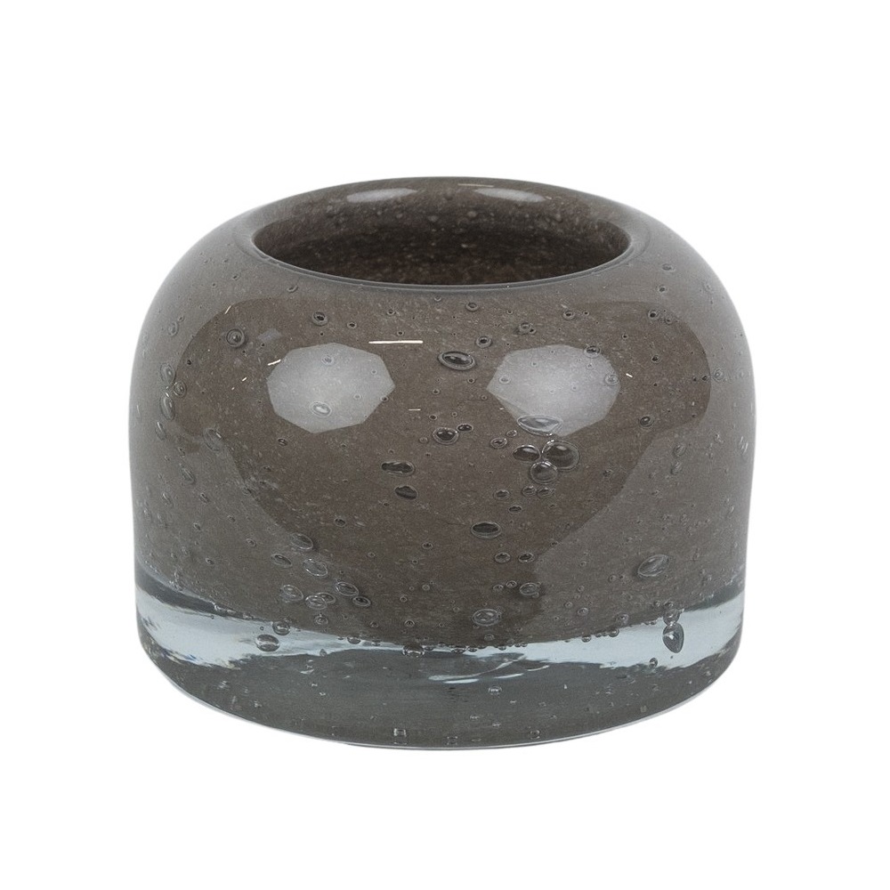 Olsson & Jensen Leah candle lantern o15 cm Taupe | Scandinavian Design | Tea light holders, lanterns & candle dishes | Brown