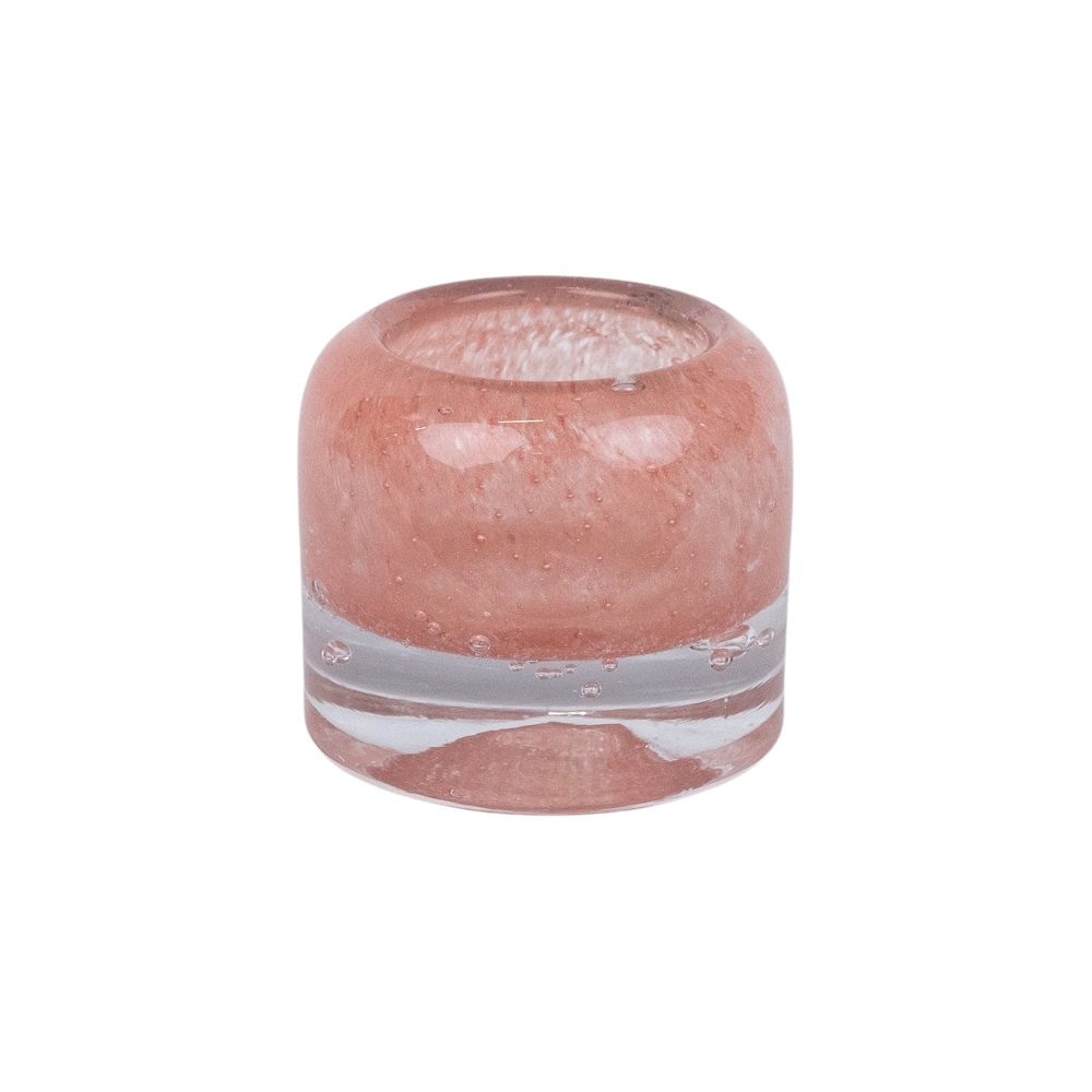 Olsson & Jensen Leah candle lantern o7.5 cm Coral | Scandinavian Design | Tea light holders, lanterns & candle dishes | Orange