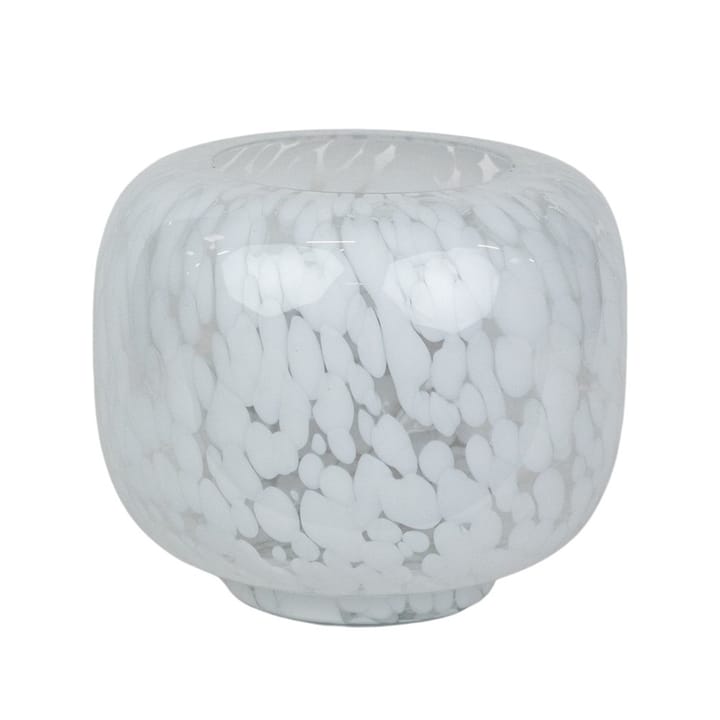 Leo candle lantern/vase Ø23.5 cm - White - Olsson & Jensen