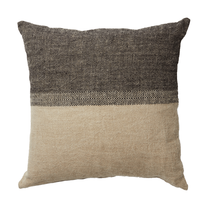 Levi cushion cover 60x60 cm - Black/natural - Olsson & Jensen