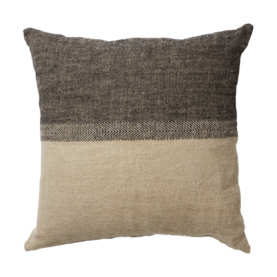 Olsson & Jensen Levi cushion cover 60x60 cm Black/natural