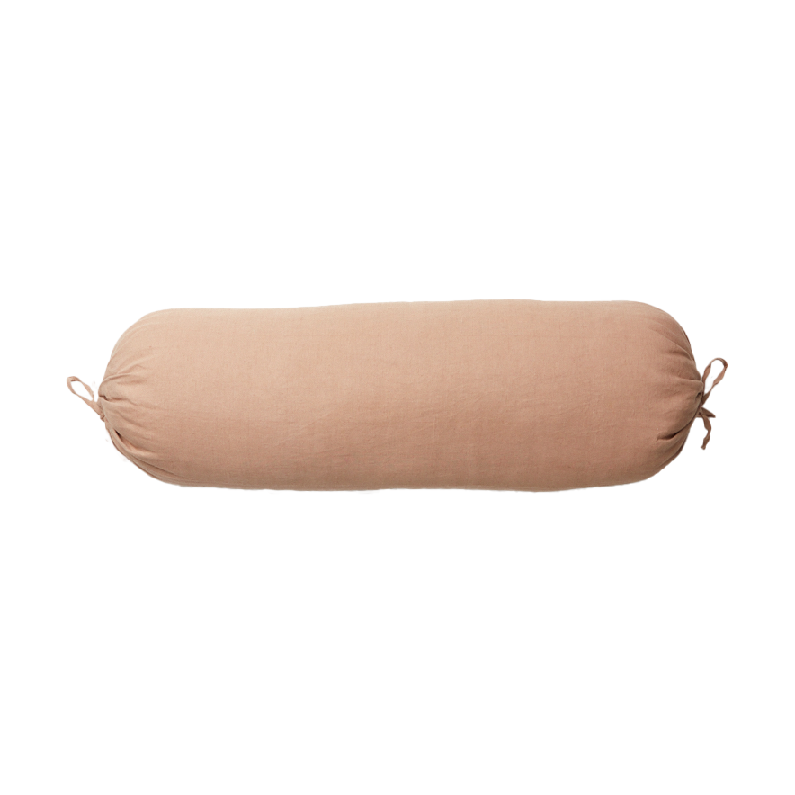 Olsson & Jensen Livia bolster cylindrical cushion 20x60 cm Old rose