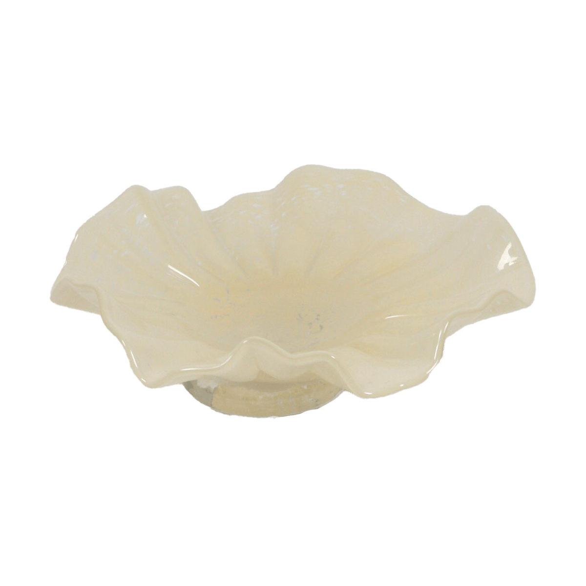 Olsson & Jensen Loa bowl on foot 22 cm Vanilla | Scandinavian Design | Decorative bowls | White