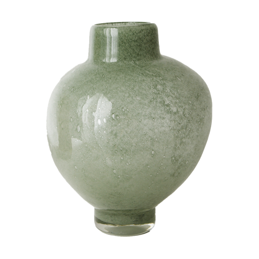Olsson & Jensen Mila vase small 19.5 cm Green | Scandinavian Design | Vases | Green