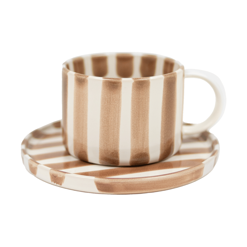 Olsson & Jensen Monica cup with saucer Beige