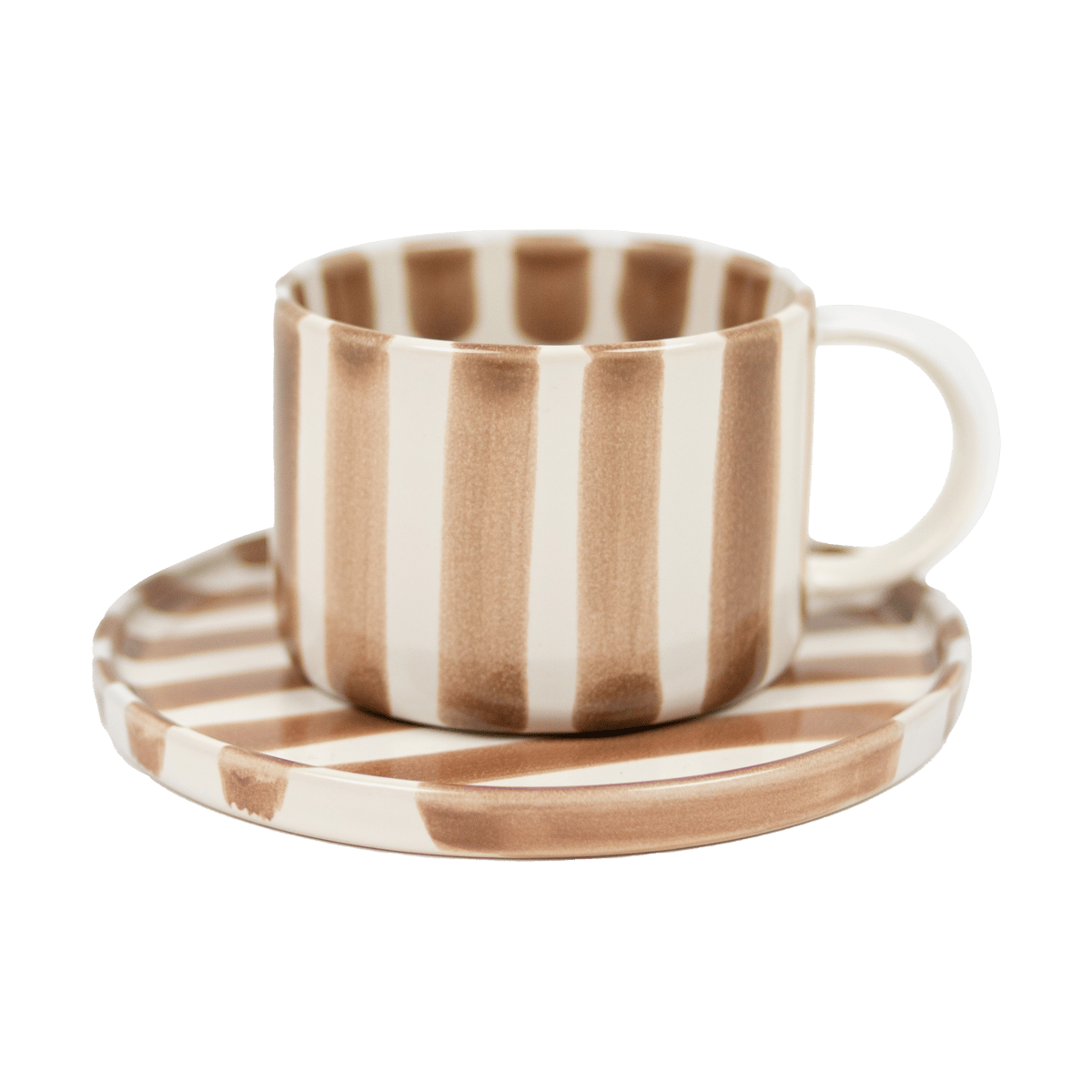 Olsson & Jensen Monica cup with saucer Beige