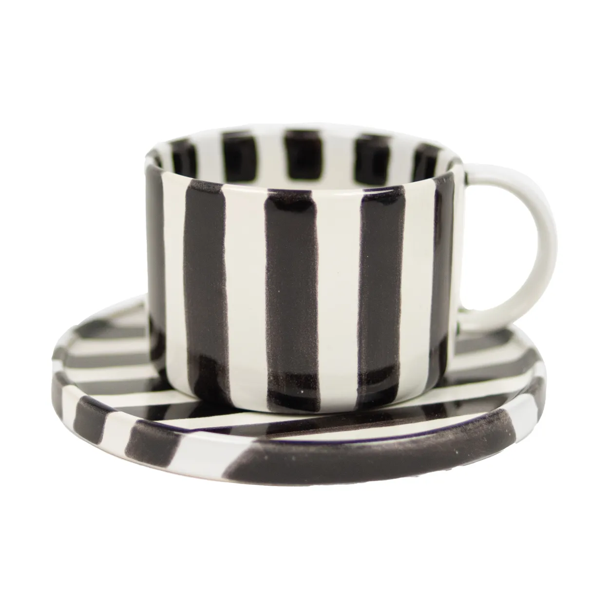 Olsson & Jensen Monica cup with saucer Black | Scandinavian Design | Coffee cups | Black