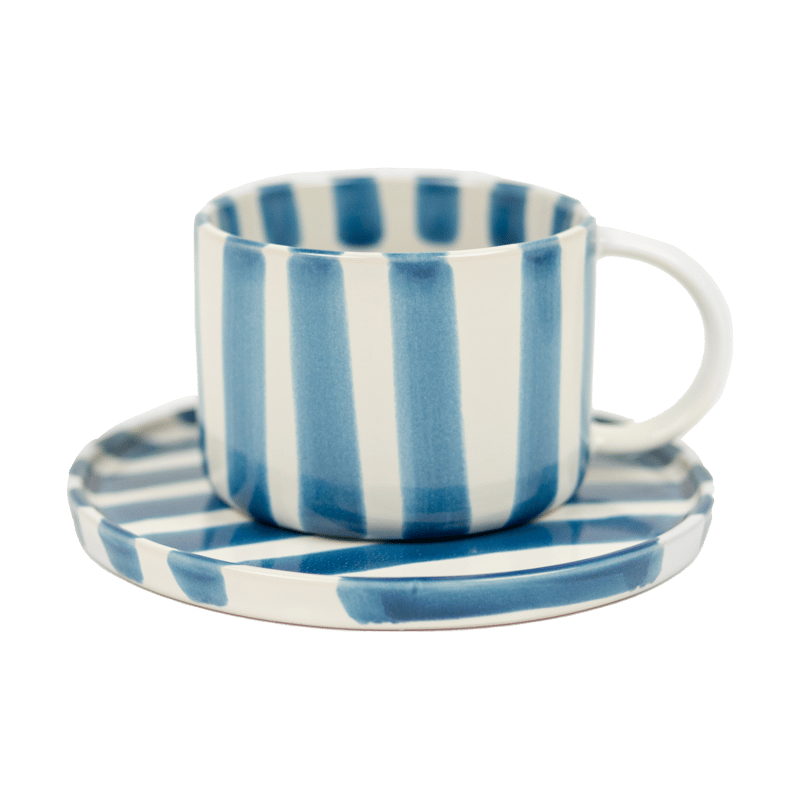 Olsson & Jensen Monica cup with saucer Blue