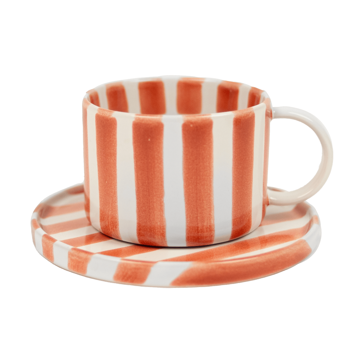 Olsson & Jensen Monica cup with saucer Rust | Scandinavian Design | Coffee cups | Orange