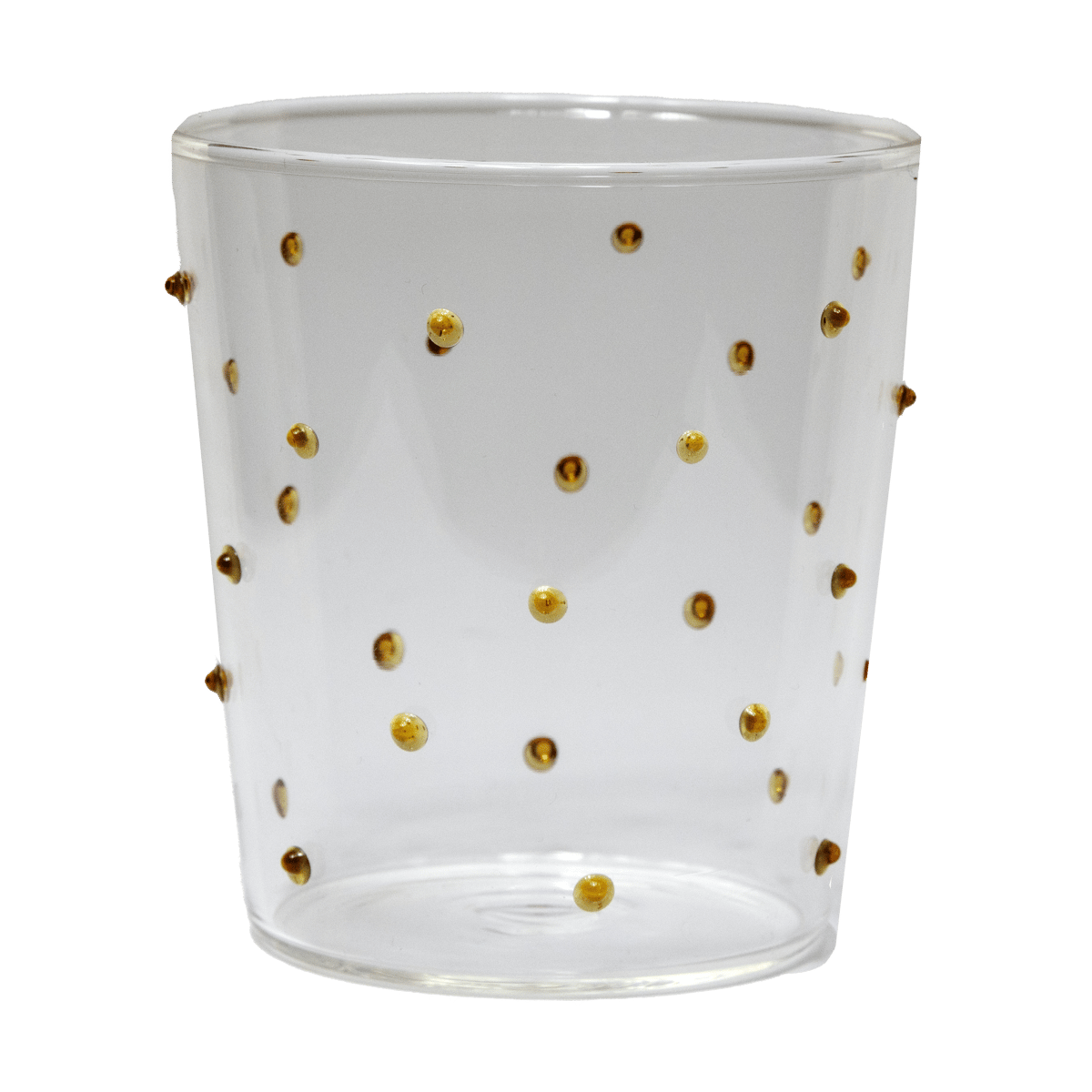 Olsson & Jensen Venezia drinking glass Amber Dots | Scandinavian Design | Drinking glasses & tumblers | Transparent