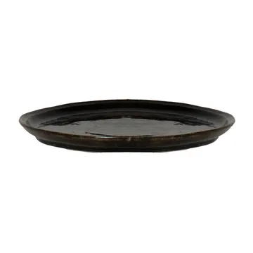Yuki dinner plare - brown-black - Olsson & Jensen