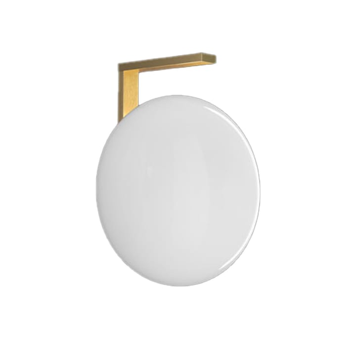 Alba 174 wall lamp - Opal, brass - Oluce