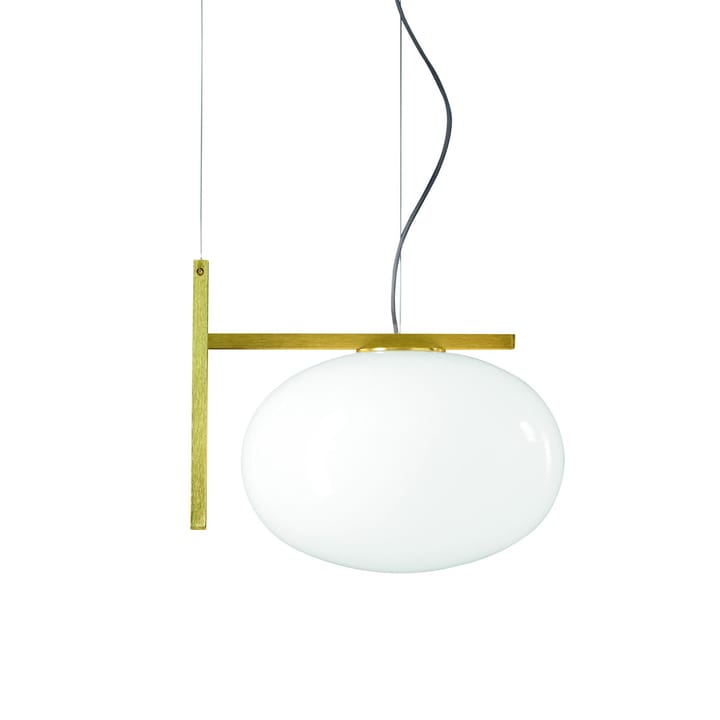 Alba 466 pendant lamp - Opal, brass - Oluce