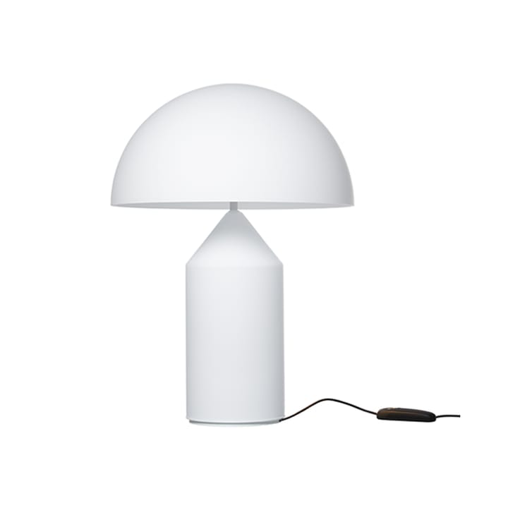 Atollo medium 235 table lamp glass, Opal Oluce