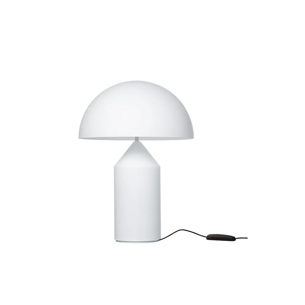 Atollo medium 237 table lamp glass, Opal, medium Oluce