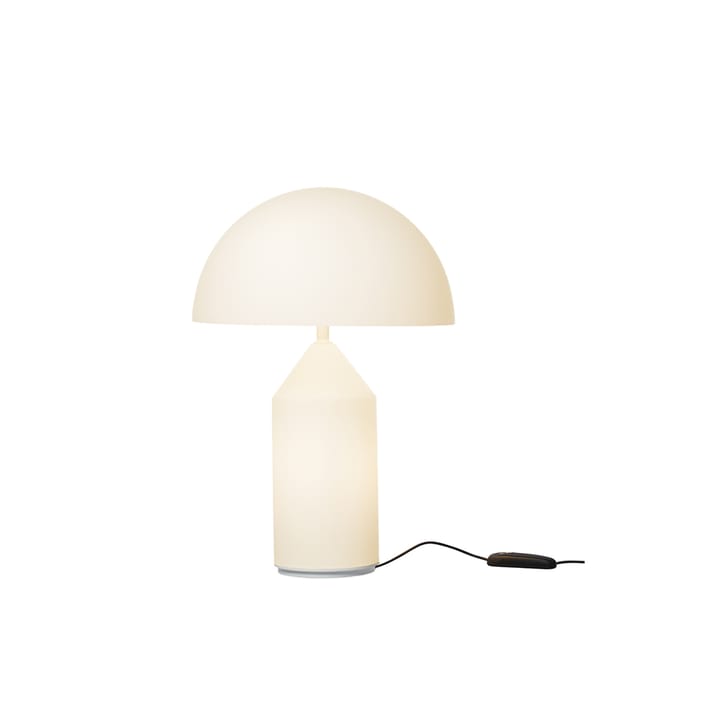 Atollo medium 237 table lamp glass - Opal, medium - Oluce