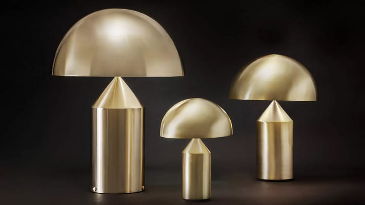 Atollo small 238 table lamp metal - Gold - Oluce