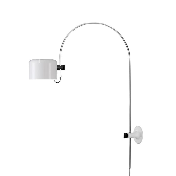 Coupé 1158 wall lamp - White, chrome stand - Oluce