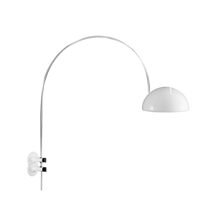 Coupé 1159 wall lamp - White, chrome stand - Oluce