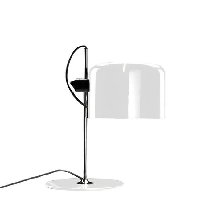 Coupé 2202 table lamp - White, chrome stand - Oluce