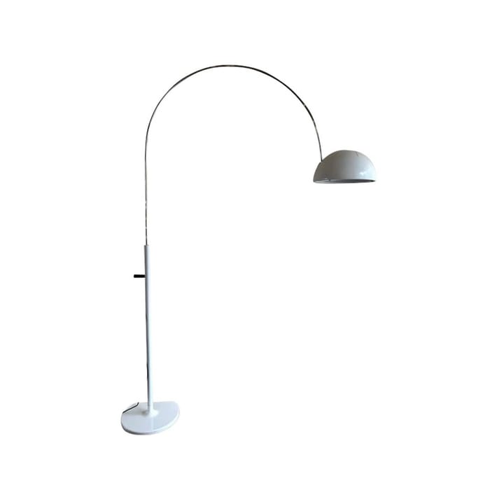 Coupé 3320 floor lamp - White, chrome stand - Oluce