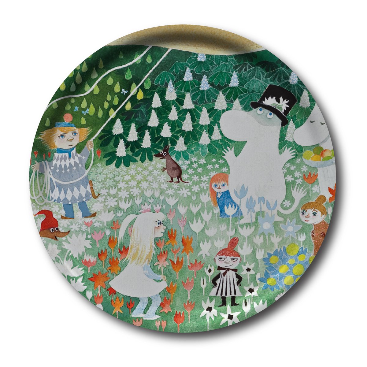 Opto Design Dangerous journey tray rund 31 cm | Scandinavian Design | Trays | White