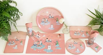 Fiske Moomin summer 2022 tray 20x27 cm - Pink - Opto Design