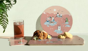 Fiske Moomin summer 2022 tray Ø31 cm - Pink - Opto Design