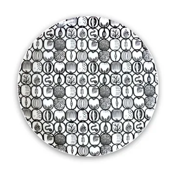 Fruktlåda small plate Ø17 cm - Black - Opto Design
