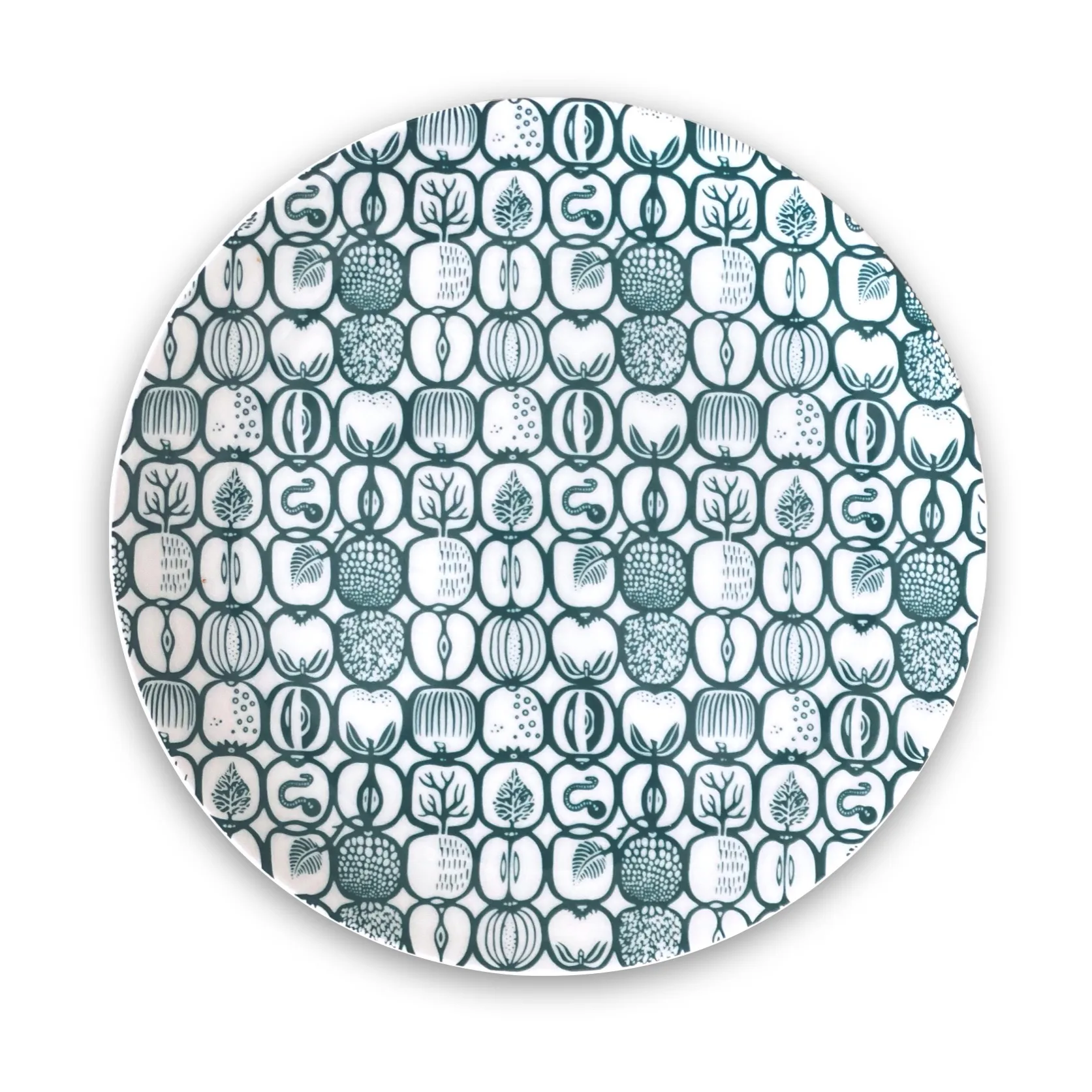Fruktlåda small plate Ø17 cm, Green Opto Design