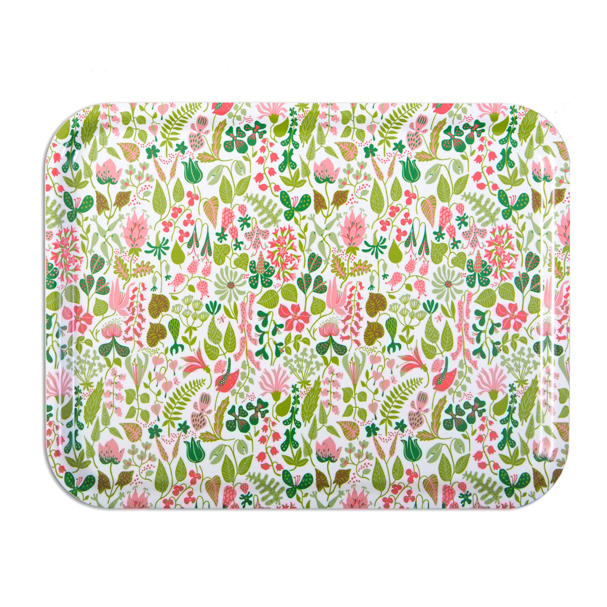 Opto Design Herbarium rose tray 36x28 cm | Scandinavian Design | Trays | White