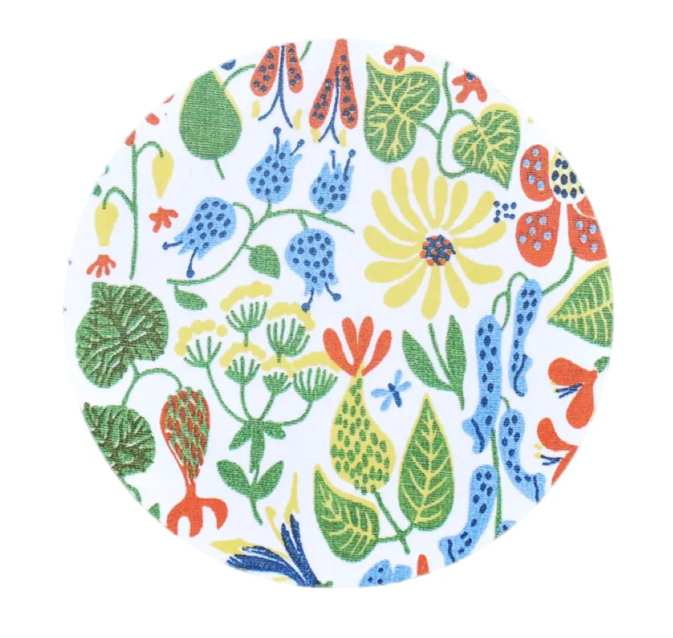 Opto Design Herbarium yellow trivet o 21 cm | Scandinavian Design | Trivets | Yellow