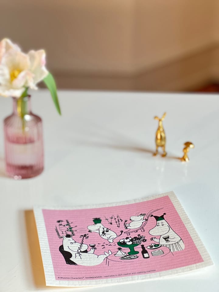 Moomin 80 dishcloth 17x20 cm, Pink Opto Design
