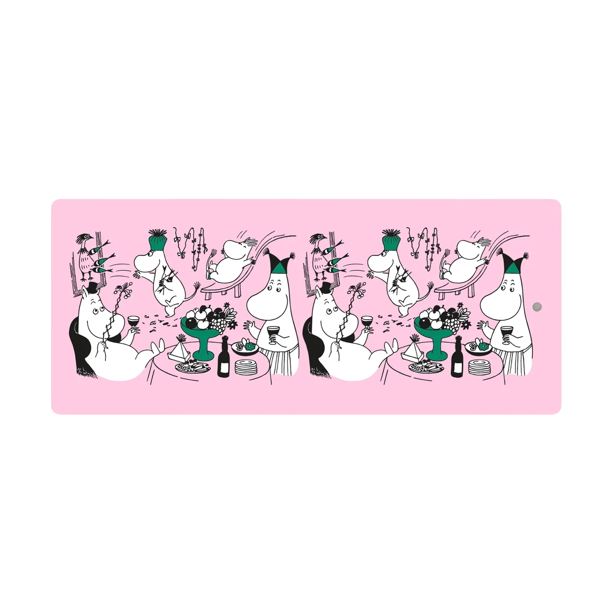 Opto Design Moomin 80 serving tray 17x40 cm Pink | Scandinavian Design | Trays | Pink
