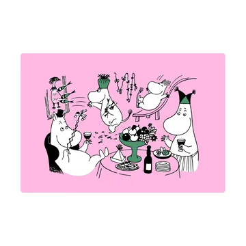 Moomin 80 table mat 27.5x40 cm - Pink - Opto Design
