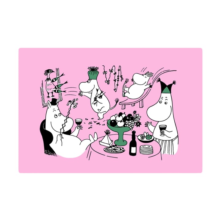 Moomin 80 table mat 27.5x40 cm - Pink - Opto Design