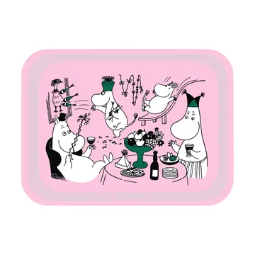 Moomin 80 tray 20x27 cm - Pink - Opto Design