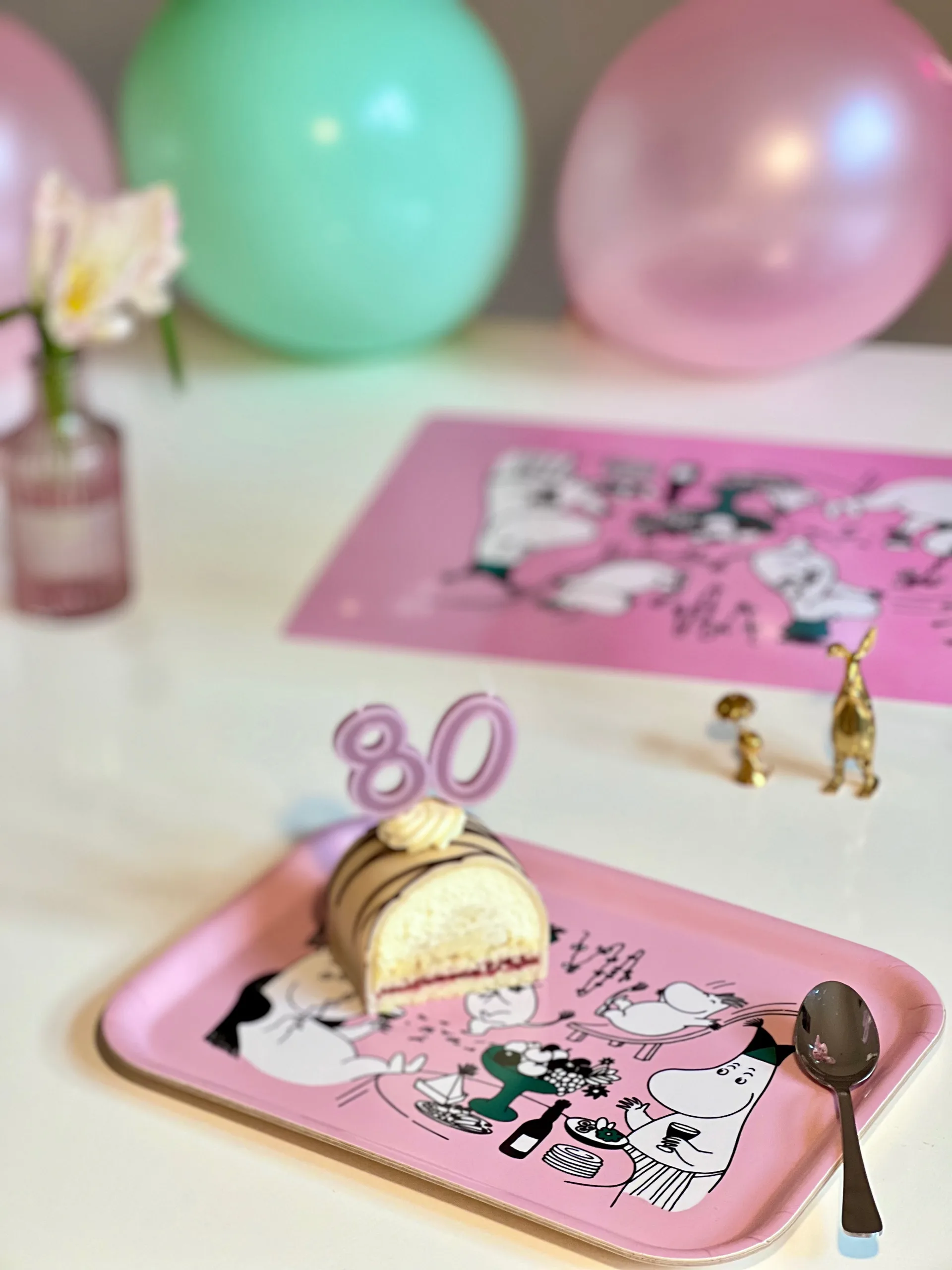 Moomin 80 tray 20x27 cm, Pink Opto Design