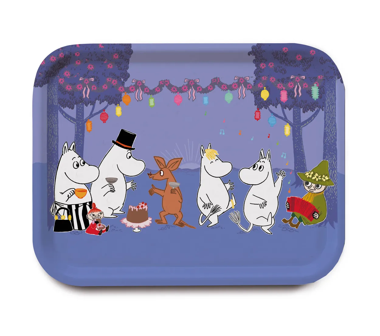 Opto Design Moomin Dancing tray Blue | Scandinavian Design | Trays | Blue