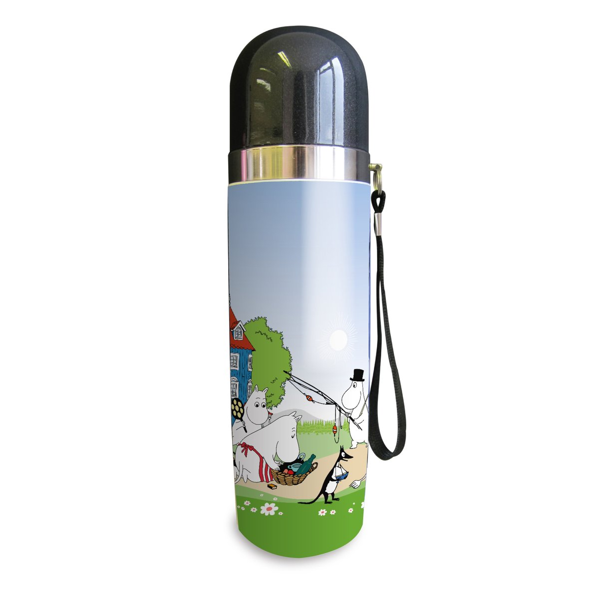 Opto Design Moomin Holiday-Summer thermal flask 0.5 l Green