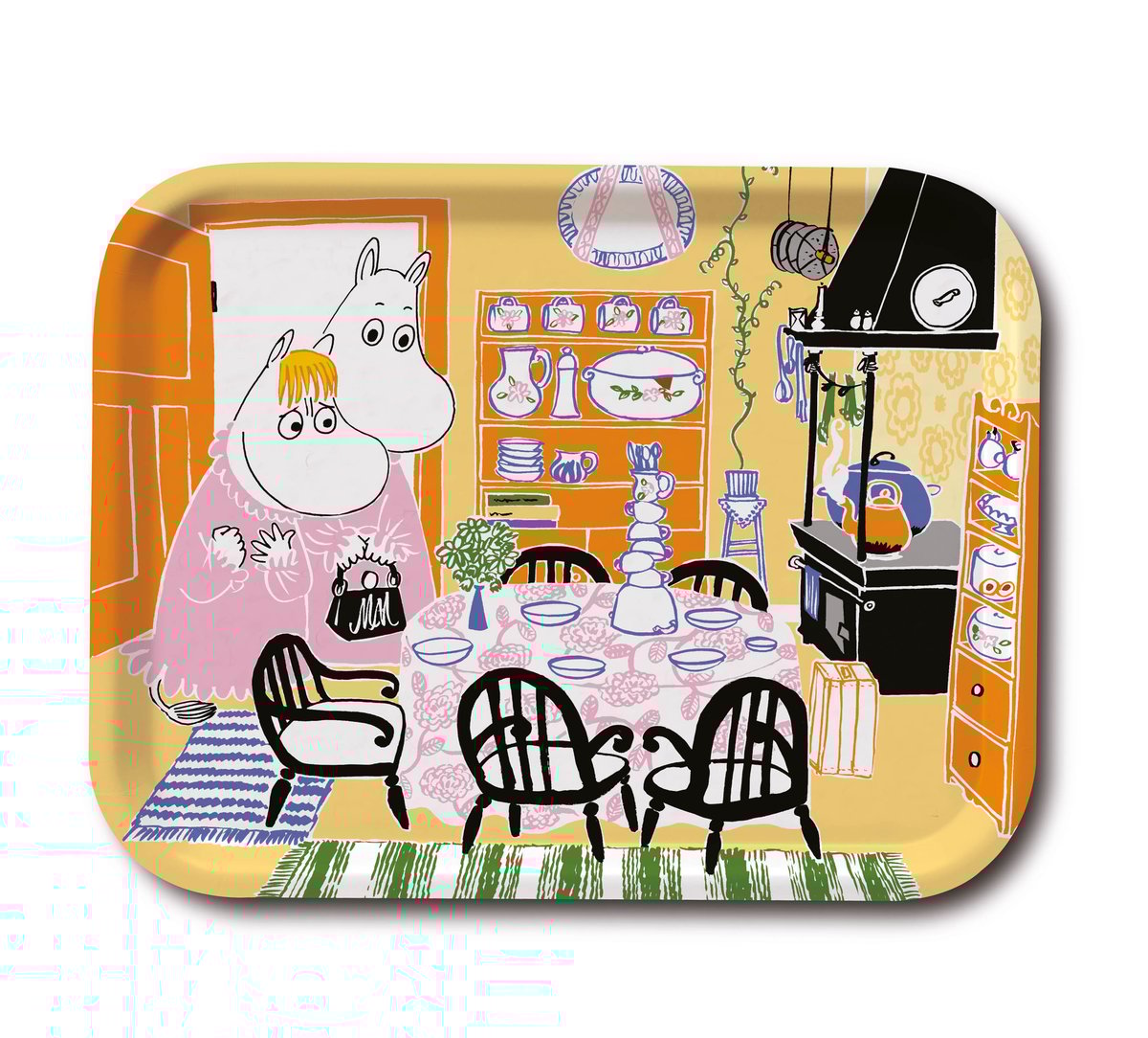 Opto Design Moomin Kitchen tray Yellow | Scandinavian Design | Trays | Blue