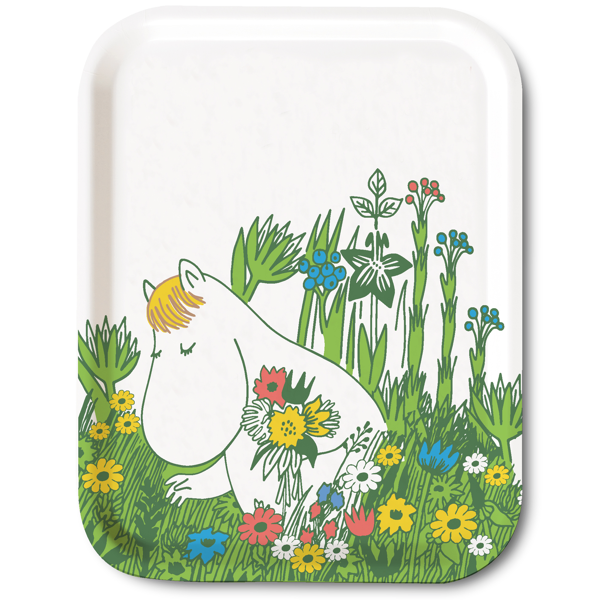 テーブル用品 MOOMIN tray plywood melamine processing Moomin tray 32x42 cm from Muurla - NordicNest.com