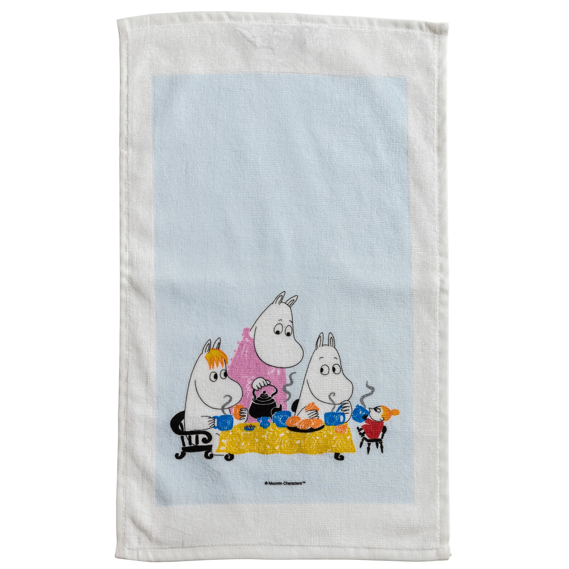 Moomin Tea Party towel, Blue Opto Design