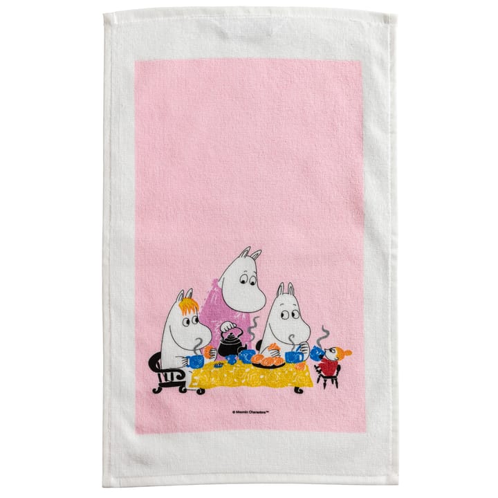Moomin Tea Party towel - Pink - Opto Design