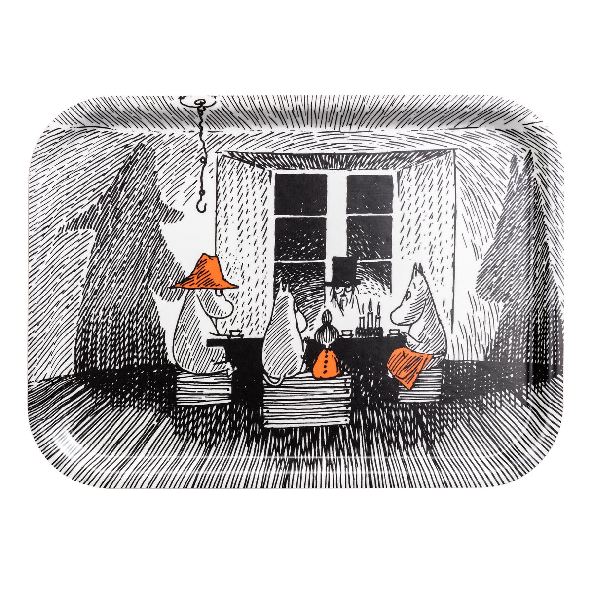 Opto Design Moomin Together tray 27x20 cm | Scandinavian Design | Trays | Black