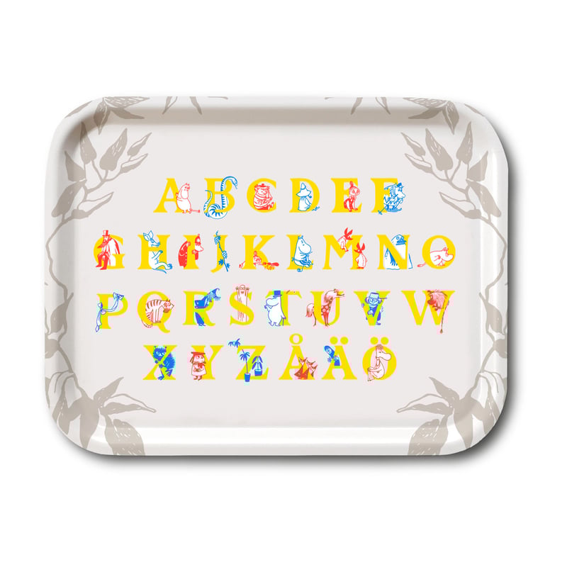 Opto Design Mumin ABC tray 20x27 cm