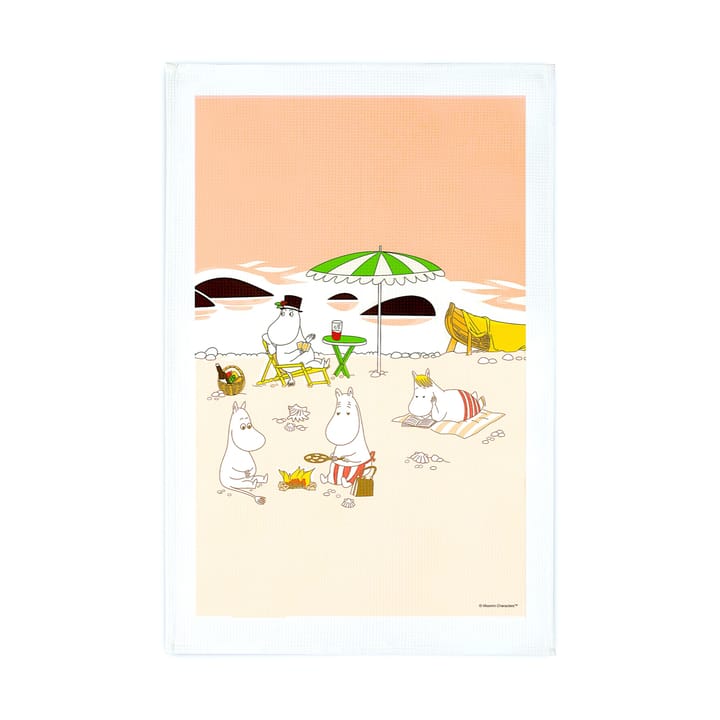 Mumin kitchen towel summer 2021 - Apricot-sand - Opto Design
