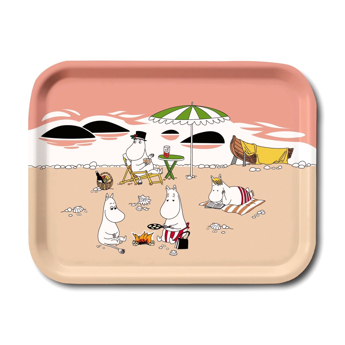 Opto Design Mumin tray summer 2021 Apricot-sand
