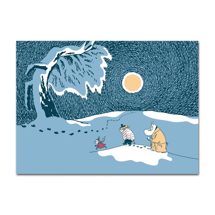Snow moonlight Moomin placemat winter 2021 - 30x40 cm - Opto Design